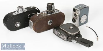 Various cine cameras to include Quarz 8mm cine camera with 1.9/12.5 lens, Pentacon AK8 cine camera