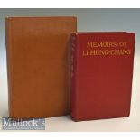 China History – Memoirs of Li Hung Chang Book 1923 by W.F. Mannix with story of literary forgery