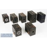 Selection of Various Box Cameras to include SCC No2 Camera, Warwick No2, No 2 Cartridge Hawk-Eye