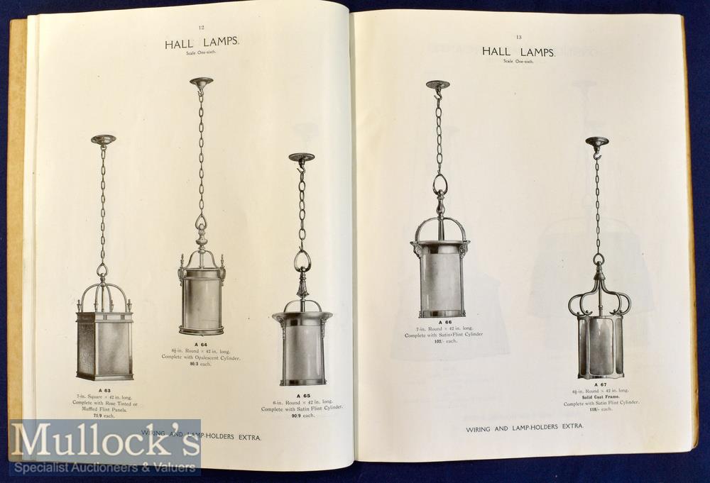 Art Nouveau Electric Light Fittings. John Russell & Co. Ltd., London Road, Manchester 1920 - Image 2 of 2