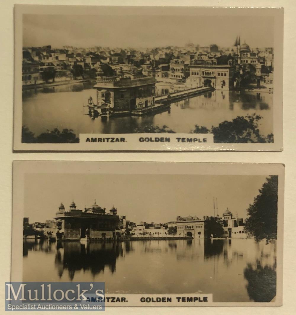 India - Original set of Real photo tobacco cards of the holiest Sikh shrine at Amritsar, Punjab.