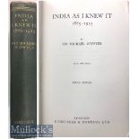 India & Punjab – Sir Michael O’Dwyer & Amritsar Massacre An important work titled ‘India As I Knew