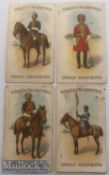 India - Collection of 4x original British Indian army Cigarette cards showing Sikh regiments