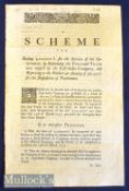 India - East India Company 1732 Pamphlet of 4 pages recommending converting the East India Companys’