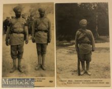 India – WWI Military Postcards (2) Sikh soldiers of the Indian army WWI, France
