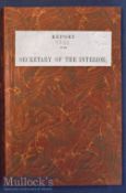 Americana – Indian Affairs Report of the Secretary of the Interior, Washington 1888 containing