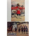 India & Punjab – 45th Rattary’s Sikhs Postcard original vintage postcard of Sikhs Officers of the