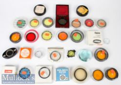 Mixed Selection of Camera lens filters such as Hoya 46mm R25A, 49mm YK2, 49mm O, 46mm O, 46mm G,