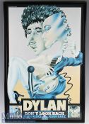 Bob Dylan ‘Don’t Look Back’ Original 1960s Poster for the documentary a colourful scene, with Bob