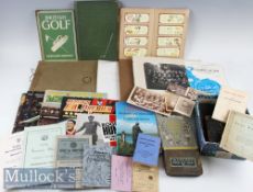 Quantity of Sporting and other Mixed Ephemera incl 2x golf books British Golf and How to Play