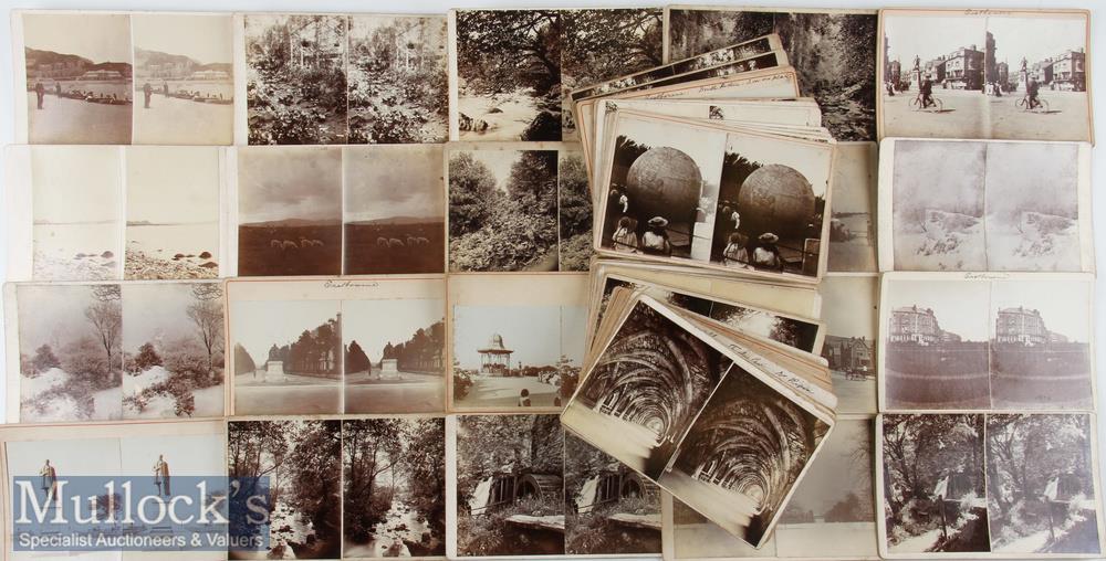 Selection of Assorted Larger Format Stereoview Cards – mostly unnamed makers and scenes of