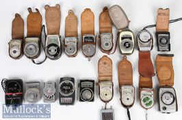Various vintage camera light / exposure meters such as Stitz, Viceroy, Vivitar 35, Boots,