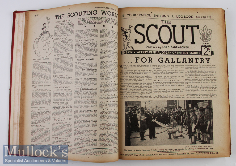 The Scout Annual 1942 Being a bound annual of all 52 weekly editions of each 8 page “The Scout” - Image 3 of 3