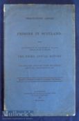 Prisons In Scotland, Annual Report 1864 An 83 page publication regarding details about Prisons on