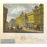 The East India House, London - A fine print published April 15th 1800 States “Dedicated by