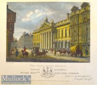 The East India House, London - A fine print published April 15th 1800 States “Dedicated by