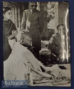 Mahatma Gandhi Original Press Photograph dated 30-1-48 at Birla House just after he commenced his