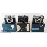 Agfa Silette LK Sensor 35mm camera Agnar 2.8/40 plus Agfa Silette YI6176 Color-Apotar 1:2.8/45,