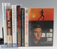Selection of Signed Sporting Books all appear first editions and include a Scarce The Jim Ryun Story