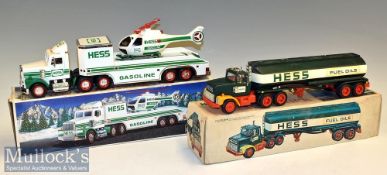 1970s Hess Fuel Tanker Toy Truck in original box together with 1995 Hess Gasoline Truck with