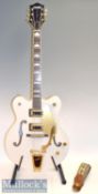 Gretsch Electromatic Electric Guitar G5422T serial number KS12113242 Made in Korea in white with