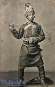 India & Punjab – Punjab Cavalry A vintage antique postcard showing a Punjab cavalry soldier wielding