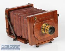 J Lancaster & Son Birmingham Instantograph plate camera Tailboard UK c1890 with Orthopanactinic