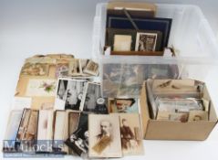 Postcard and Cabinet Card Mixed Selection all of various subjects and ages incl figural,