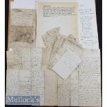 Selection of Hand Written Letters and Transcripts – personal letters between an Ernest and June