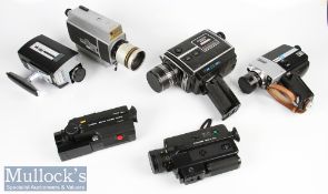Selection of vintage Cine/Movie cameras to include Dart Chinon S 8mm power zoom with case, Chinon