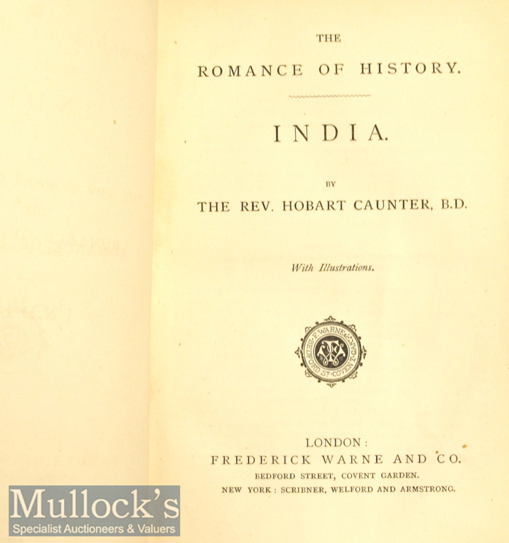 c1880s ‘India’ by Hobart Caunter Book - An extensive 514 page book detailing life in Mogul India. In - Image 2 of 2