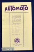 Auto Moto 1929 Motor Cycles Sales Catalogue made in France. English language Brochure.