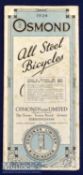 Osmond Motor Cycles & Bicycles 1924 Sales Catalogue A fold out 12 page catalogue illustrating