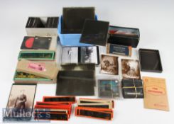 Quantity of Negatives, Glass Slides and Toy Magic Lantern Slides all of various subjects and styles,