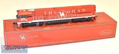 HO Gauge NR 74 The Ghan Austrains model train in red with box, appears in very good condition