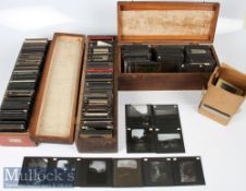 Quantity of Assorted Glass lantern slides topographical 8x8cm including Chicago Exposition,