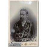 Joseph Malins (1844-1926) English Temperance Activist Signed Cabinet Photograph Vintage signed