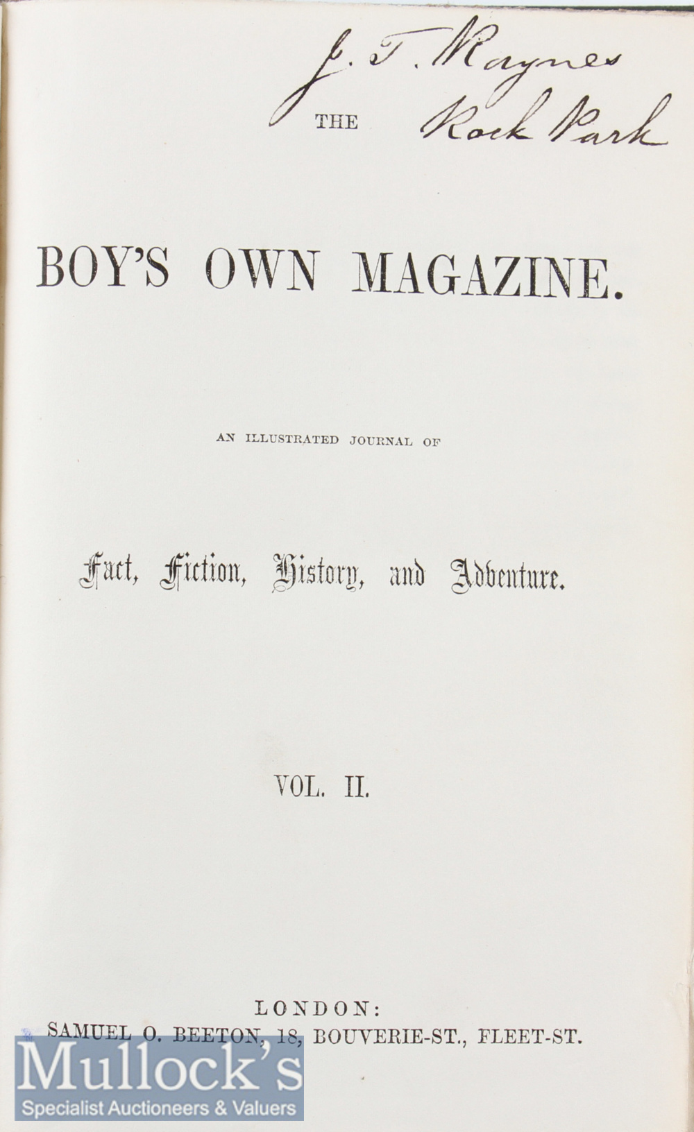 The Boy’s Own Magazine - Annual for 1856 - Sub titles An Illustrated Journal of Fact, Fiction, - Image 2 of 4