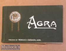 Postcard book of Agra, India (12) c1900s published by pasha & co Agra. All cards present includes