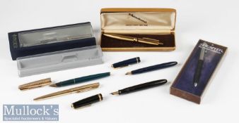 Vintage Pen Selection – incl Parker Slimfold, Duofold and another with rolled gold cap (a/f), all