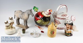 Quantity of Mixed Items incl Tang horse with detachable tail, small selection of assorted stamps (
