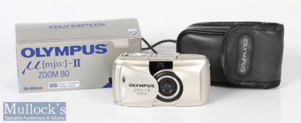 Olympus Mju II Zoom 80 compact camera 38-80mm AF all weather with maker’s original case and box