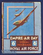 1939 Empire Air Day Official Souvenir Programme May 20 An extensive 64 page publication giving