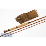 Fly Rod: Alex Martin, Scotland split cane trout fly rod – 10ft 6in 3pc with red agate lined butt and