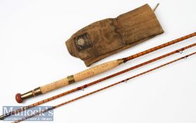 Fly Rod: Alex Martin, Scotland split cane trout fly rod – 10ft 6in 3pc with red agate lined butt and