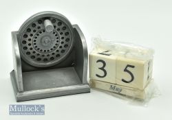 History Craft Fly Reel Perpetual calendar A5364 2005 measures 8x9cm approx. with box