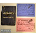 Collection of Anglers Association Bailiff’s Warrant and Anglers Permit from 1915 onwards –