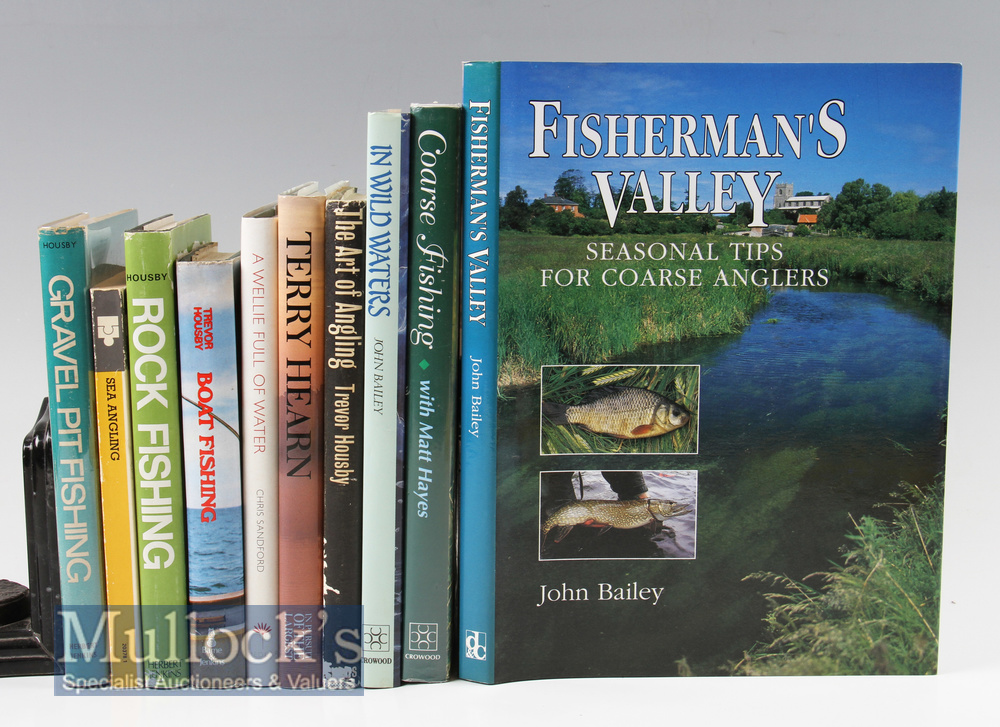 10x Various Fishing Books to include The Art of Angling, Rock Fishing, Coarse Fishing with Matt