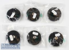 Abu Ambassadeur Black Colour Side Plates (6) in 4000/5000/6000 size, part 21164 in packaging