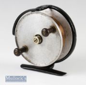 Hardy Bros Alnwick 4” Goodwin centrepin sea reel stamped by appointment to the late King George V,